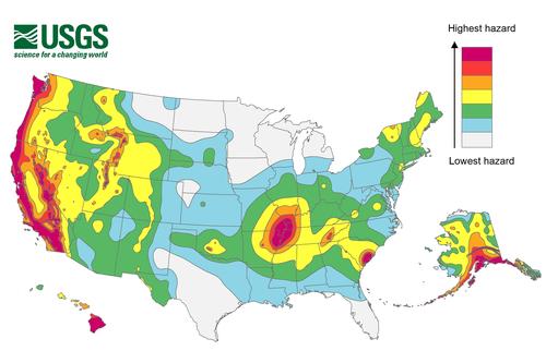 2018 California Earthquake Risk Map
