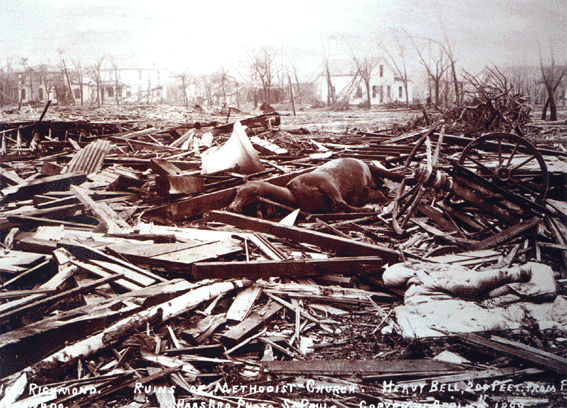 new richmond wisconsin tornado 1899 damage