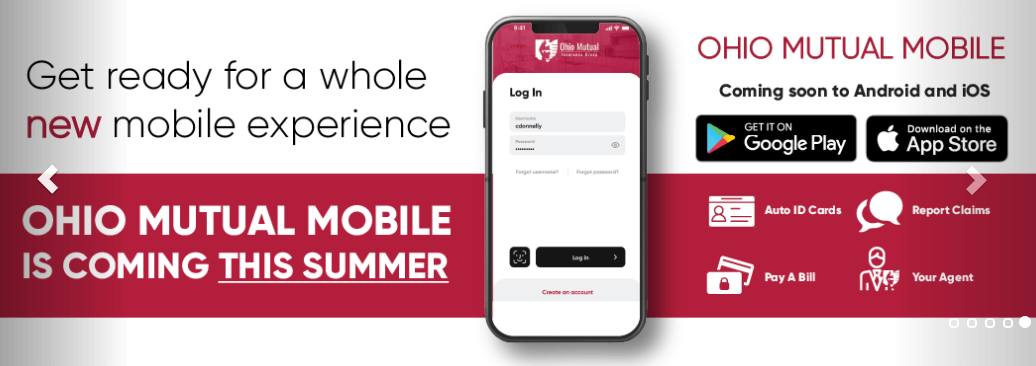 Ohio Mutual Insurance Agency Mobile App Summer 2020