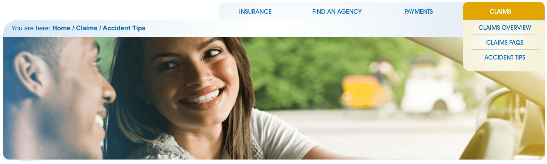 Safeway Insurance Online Claims Page